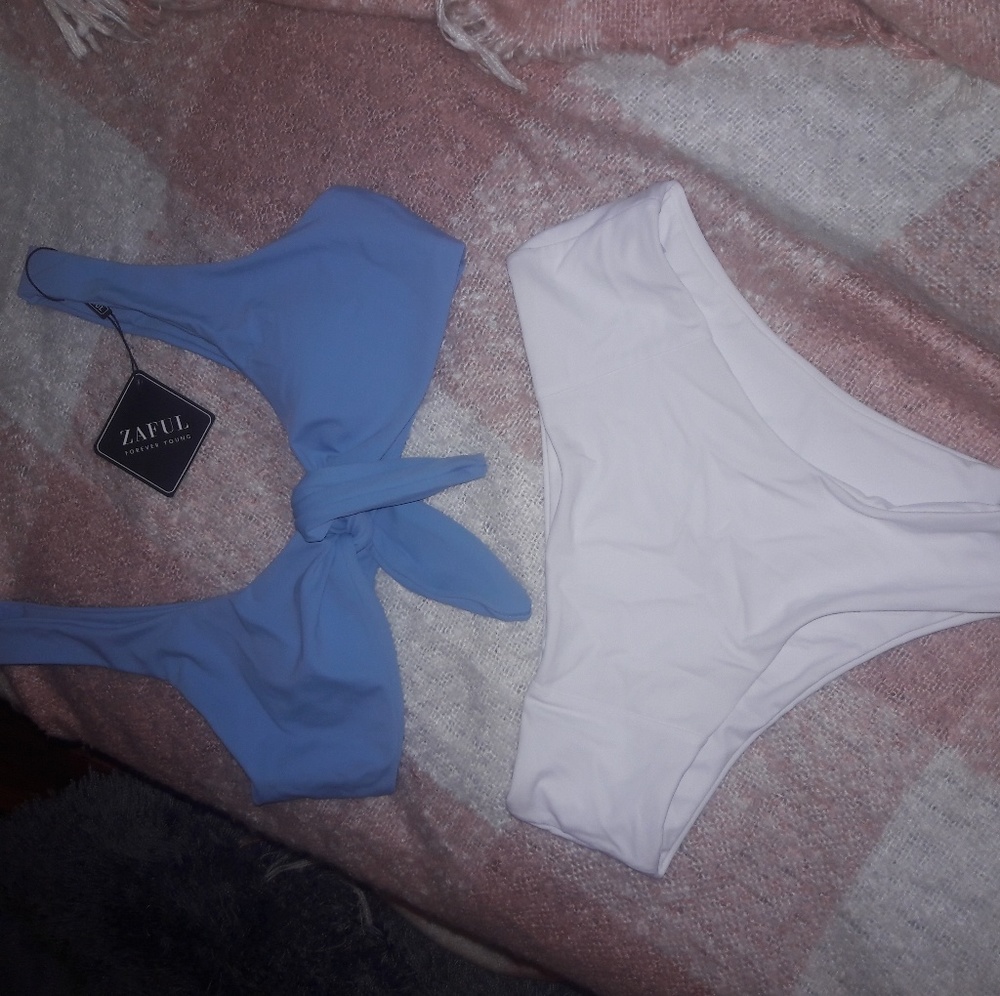 adjustable high waisted zaful bikini